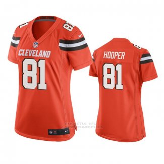 Camiseta NFL Game Mujer Cleveland Browns Austin Hooper Naranja