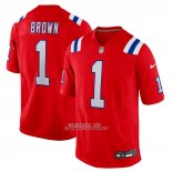 Camiseta NFL Game New England Patriots AJ Brown Rojo