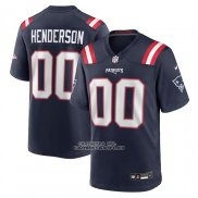 Camiseta NFL Game New England Patriots Treveyon Henderson 2025 NFL Draft Azul