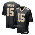 Camiseta NFL Game New Orleans Saints Mason Tipton Negro1