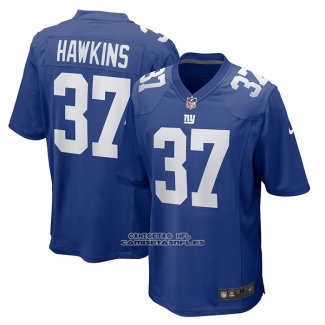 Camiseta NFL Game New York Giants Tre Hawkins Azul