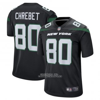 Camiseta NFL Game New York Jets Wayne Chrebet Retired Negro