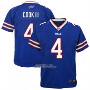 Camiseta NFL Game Nino Buffalo Bills James Cook III Royal