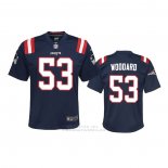 Camiseta NFL Game Nino New England Patriots Dustin Woodard 2020 Azul