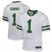 Camiseta NFL Game Nino New York Jets Ahmad Sauce Gardner Blanco