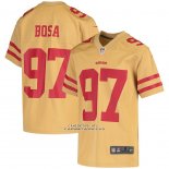 Camiseta NFL Game Nino San Francisco 49ers Nick Bosa Inverted Oro