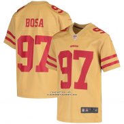 Camiseta NFL Game Nino San Francisco 49ers Nick Bosa Inverted Oro