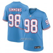 Camiseta NFL Game Nino Tennessee Titans Jeffery Simmons Azul Claro