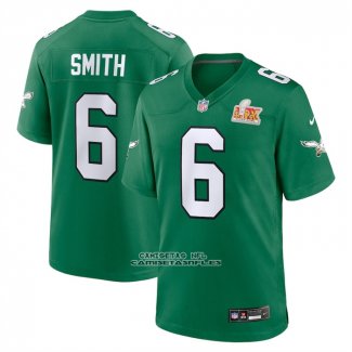 Camiseta NFL Game Philadelphia Eagles Devonta Smith Super Bowl LIX 2nd Alternate Verde