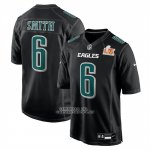 Camiseta NFL Game Philadelphia Eagles Devonta Smith Super Bowl LIX Negro