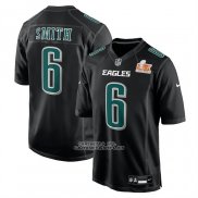 Camiseta NFL Game Philadelphia Eagles Devonta Smith Super Bowl LIX Negro