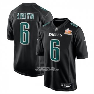 Camiseta NFL Game Philadelphia Eagles Devonta Smith Super Bowl LIX Negro