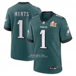 Camiseta NFL Game Philadelphia Eagles Jalen Hurts Super Bowl LIX Verde Camiseta NFL Game Philadelphia Eagles Jalen Hurts Super Bowl LIX Verde