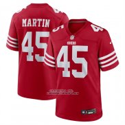Camiseta NFL Game San Francisco 49ers Nick Martin Rojo