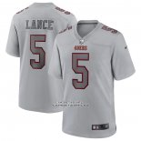 Camiseta NFL Game San Francisco 49ers Trey Lance Atmosphere Fashion Gris