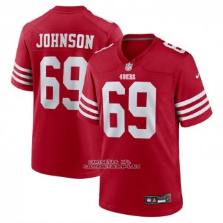 Camiseta NFL Game San Francisco 49ers Zack Johnson Rojo