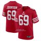 Camiseta NFL Game San Francisco 49ers Zack Johnson Rojo