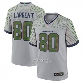 Camiseta NFL Game Seattle Seahawks Steve Largent 2025 Rivalries Collection Retired Gris