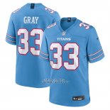 Camiseta NFL Game Tennessee Titans Cedric Gray Azul1 Camiseta NFL Game Tennessee Titans Cedric Gray Azul1