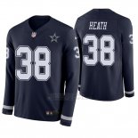 Camiseta NFL Hombre Dallas Cowboys Jeff Heath Azul Therma Manga Larga