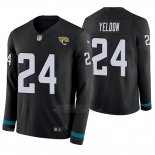Camiseta NFL Hombre Jacksonville Jaguars T.j. Yeldon Negro Therma Manga Larga