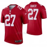 Camiseta NFL Legend Hombre New York Giants 27 Deandre Baker Inverted Rojo