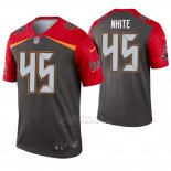 Camiseta NFL Legend Hombre Tampa Bay Buccaneers 45 Devin White Inverted Gris