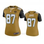 Camiseta NFL Legend Mujer Jacksonville Jaguars Tyler Davis Oro Color Rush