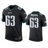 Camiseta NFL Legend Philadelphia Eagles Jack Driscoll Negro Color Rush