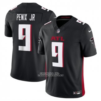 Camiseta NFL Limited Atlanta Falcons Michael Penix Jr Vapor F.U.S.E. Negro