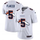 Camiseta NFL Limited Denver Broncos Flacco Logo Dual Overlap Blanco