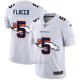 Camiseta NFL Limited Denver Broncos Flacco Logo Dual Overlap Blanco