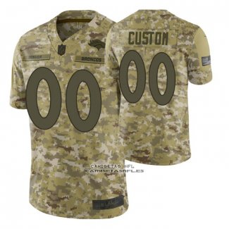 Camiseta NFL Limited Denver Broncos Personalizada Salute To Service Verde