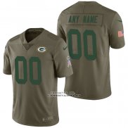 Camiseta NFL Limited Green Bay Packers Personalizada 2017 Salute To Service Verde