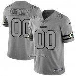 Camiseta NFL Limited Green Bay Packers Personalizada Team Logo Gridiron Gris