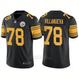 Camiseta NFL Limited Hombre 78 Villanueva Pittsburgh Steelers Negro