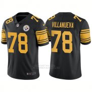 Camiseta NFL Limited Hombre 78 Villanueva Pittsburgh Steelers Negro