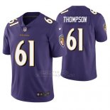 Camiseta NFL Limited Hombre Baltimore Ravens Alex Thompson Violeta Vapor Untouchable
