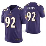 Camiseta NFL Limited Hombre Baltimore Ravens Bronson Kaufusi Violeta Vapor Untouchable