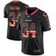 Camiseta NFL Limited Hombre Chicago Bears Walter Payton Negro 2018 USA Flag Fashion Color Rush