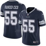 Camiseta NFL Limited Hombre Dallas Cowboys 55 Leighton Vander Esch Azul Stitched Vapor Untouchable