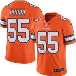Camiseta NFL Limited Hombre Denver Broncos 55 Bradley Chubb Naranja Rush Vapor Untouchable