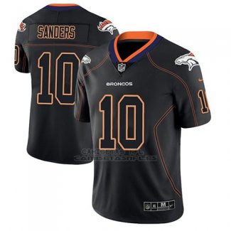 Camiseta NFL Limited Hombre Denver Broncos Emmanuel Sanders Negro Color Rush 2018 Lights Out