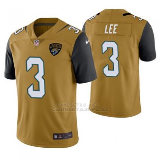 Camiseta NFL Limited Hombre Jacksonville Jaguars Tanner Lee Oro Color Rush