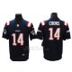 Camiseta NFL Limited Hombre New England Patriots 14 Cooks Azul Rush