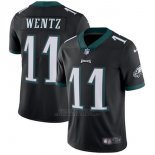 Camiseta NFL Limited Hombre Philadelphia Eagles 11 Wentz Negro