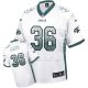 Camiseta NFL Limited Hombre Philadelphia Eagles 36 Jay Ajayi Blanco Stitched Drift Fashion