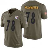 Camiseta NFL Limited Hombre Pittsburgh Steelers 78 Alejandro Villanueva 2017 Salute To Service Verde