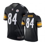 Camiseta NFL Limited Hombre Pittsburgh Steelers 84 Antonio Marron Negro Vapor Untouchable Throwback