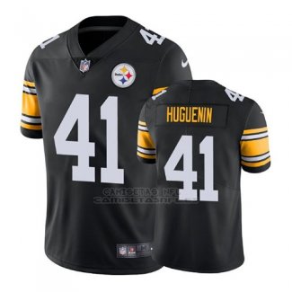 Camiseta NFL Limited Hombre Pittsburgh Steelers Farrington Huguenin Negro Vapor Untouchable Throwback